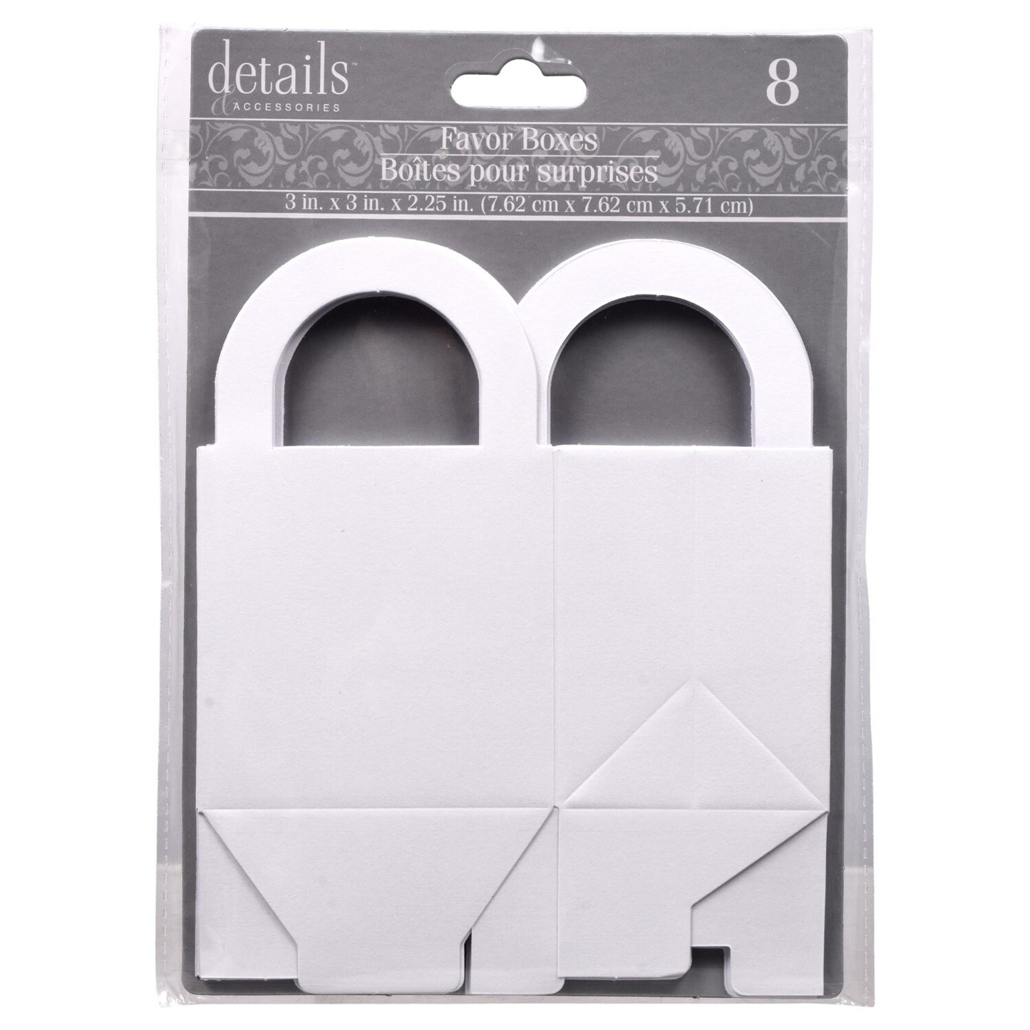 Details and Accessories White Wedding Favor Boxes, 8-ct. Packs (Pack of 24)