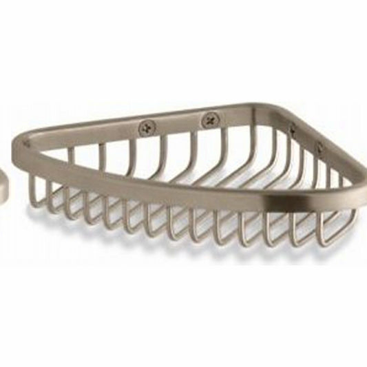 Corner Shower Basket Brushed Bronze