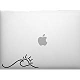 Sun and Waves Vinyl Sticker for Cars and Walls