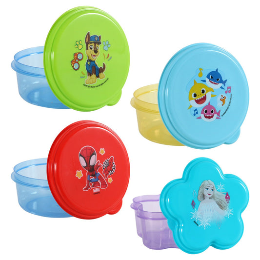 Licensed Character Snack Storage Containers for Kids, 4.75x2.25 in. (Pack of 24)