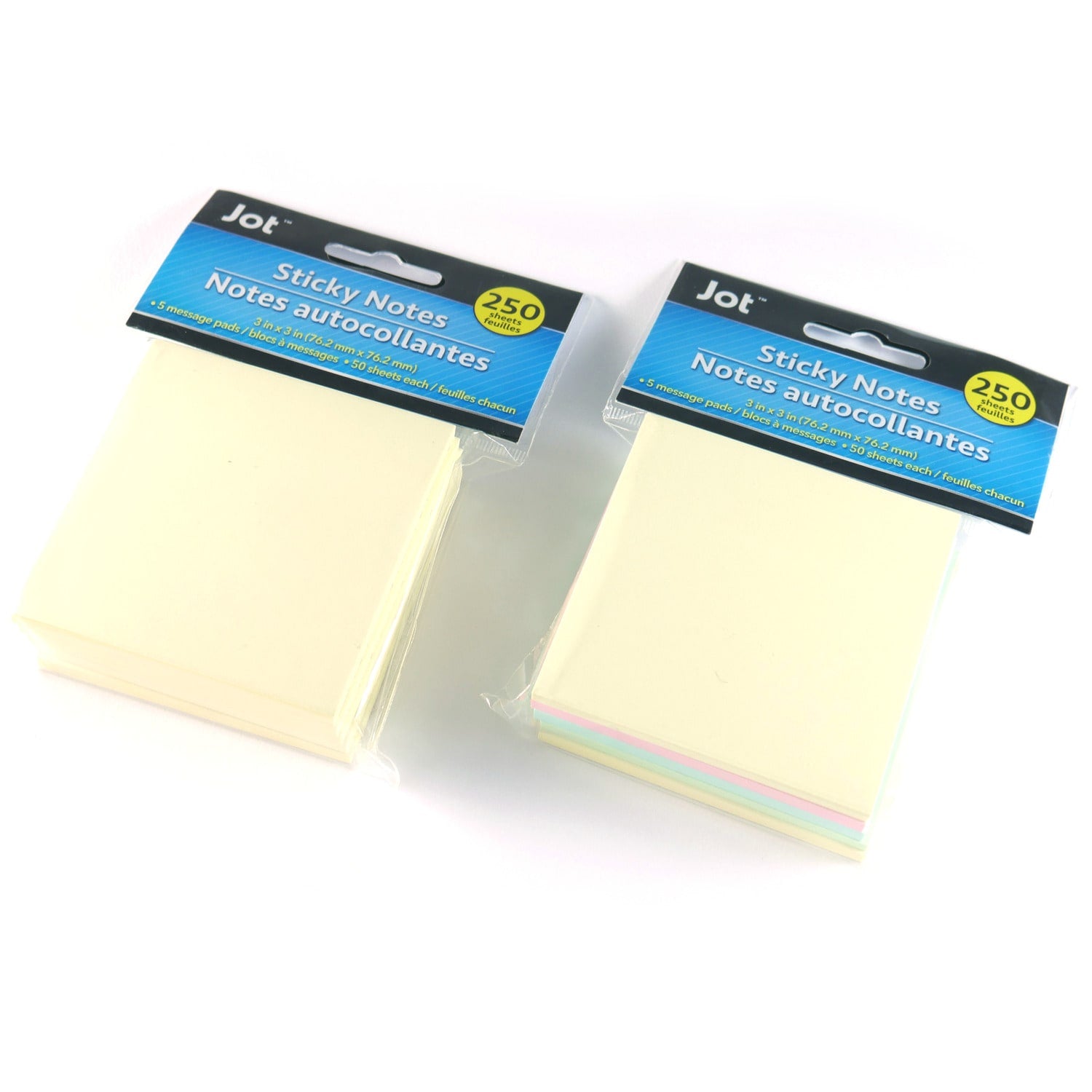 Jot Pastel Colored Sticky Notes, 250-ct. Packs (Pack of 36)