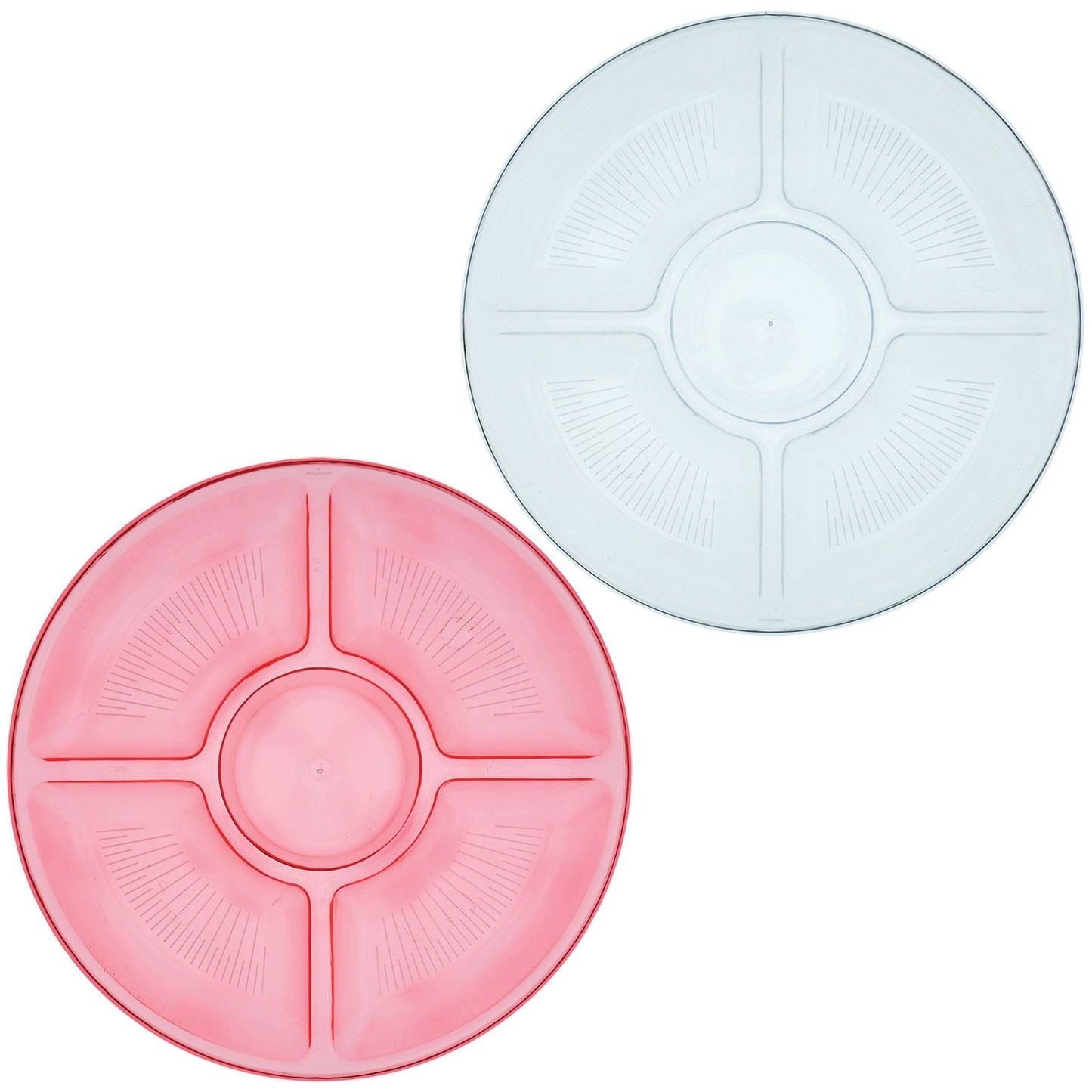 Transparent Plastic Chip & Dip Trays, 12 in. (Pack of 36)