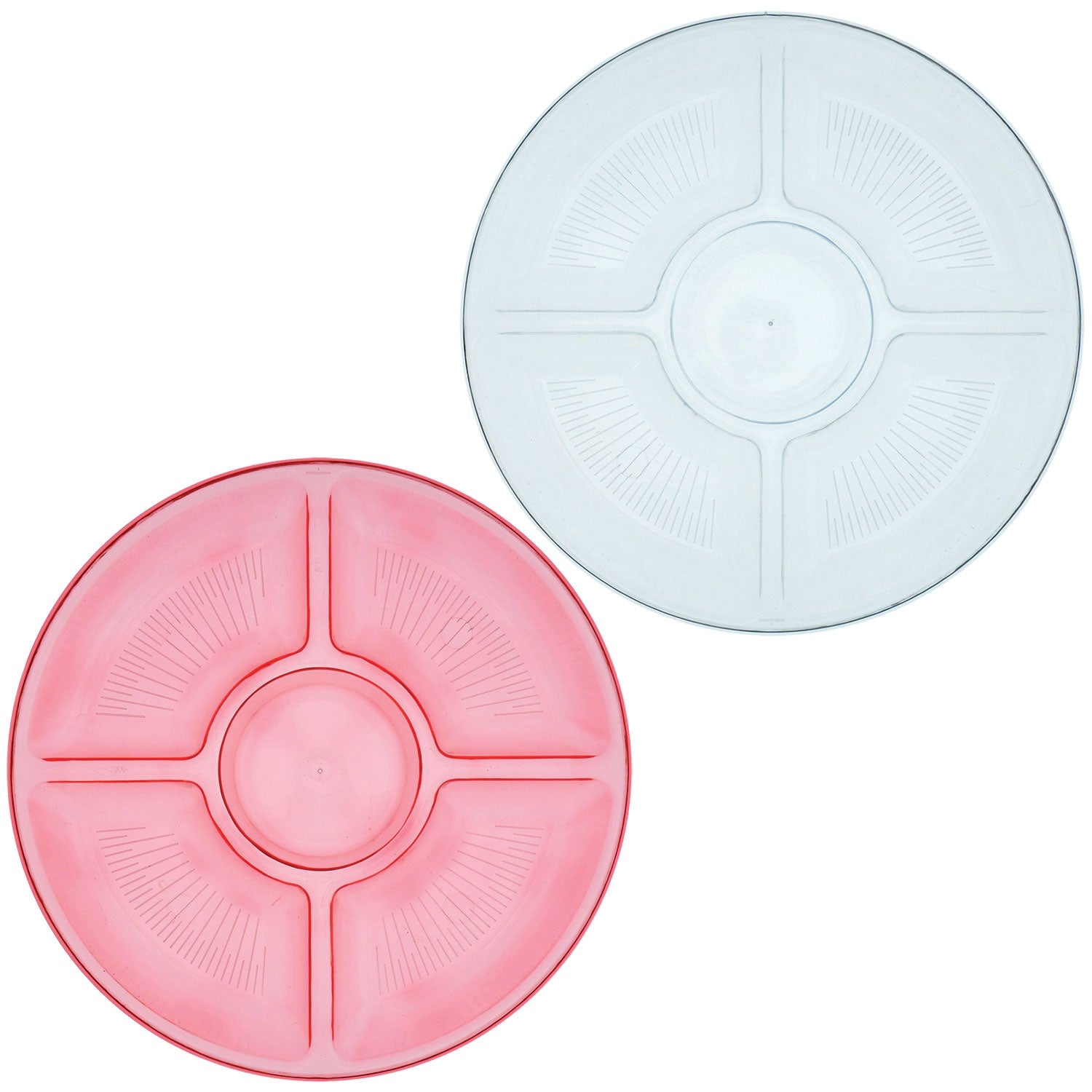 Transparent Plastic Chip & Dip Trays, 12 in. (Pack of 36)