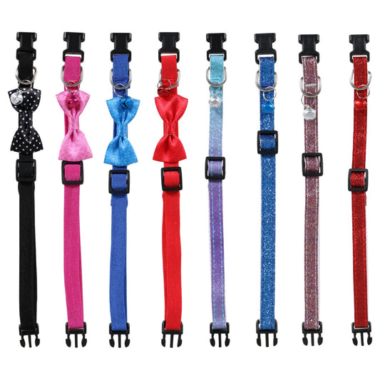 Greenbrier Kennel Club Adjustable Cat Collars with Bells, 8-12 in. (Pack of 36)
