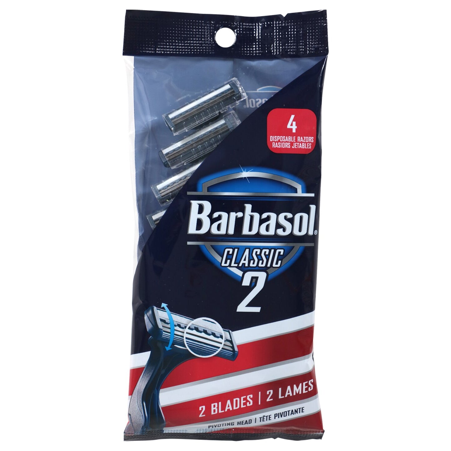Barbasol Classic 2 Razors, 4-ct. Packs (Pack of 36)