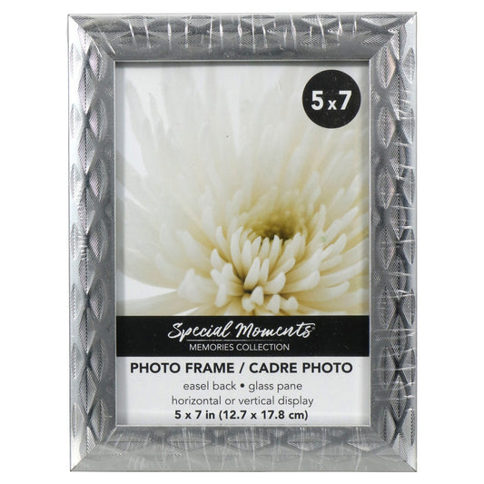 Special Silver Diamond Picture Frames, 5x7 in. (Pack of 12)