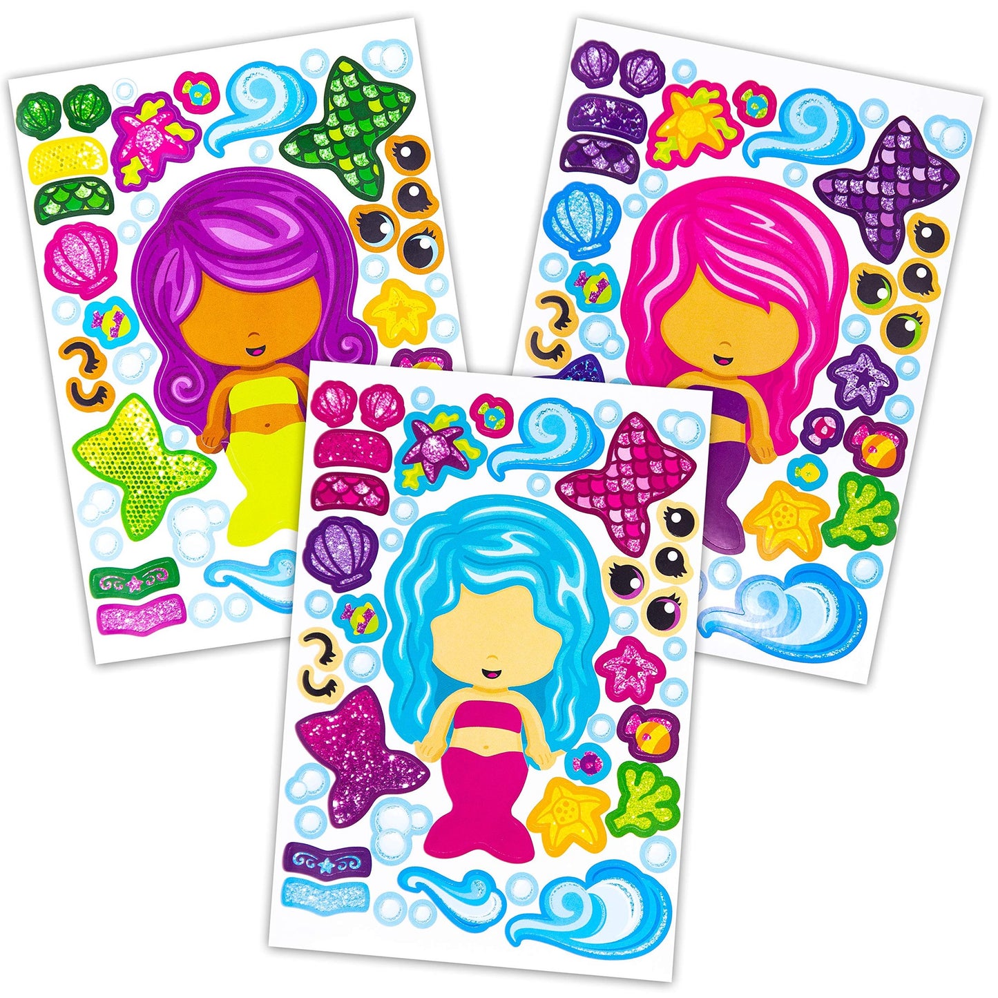 Mermaid Stickers for Kids Party Favors and Decorations