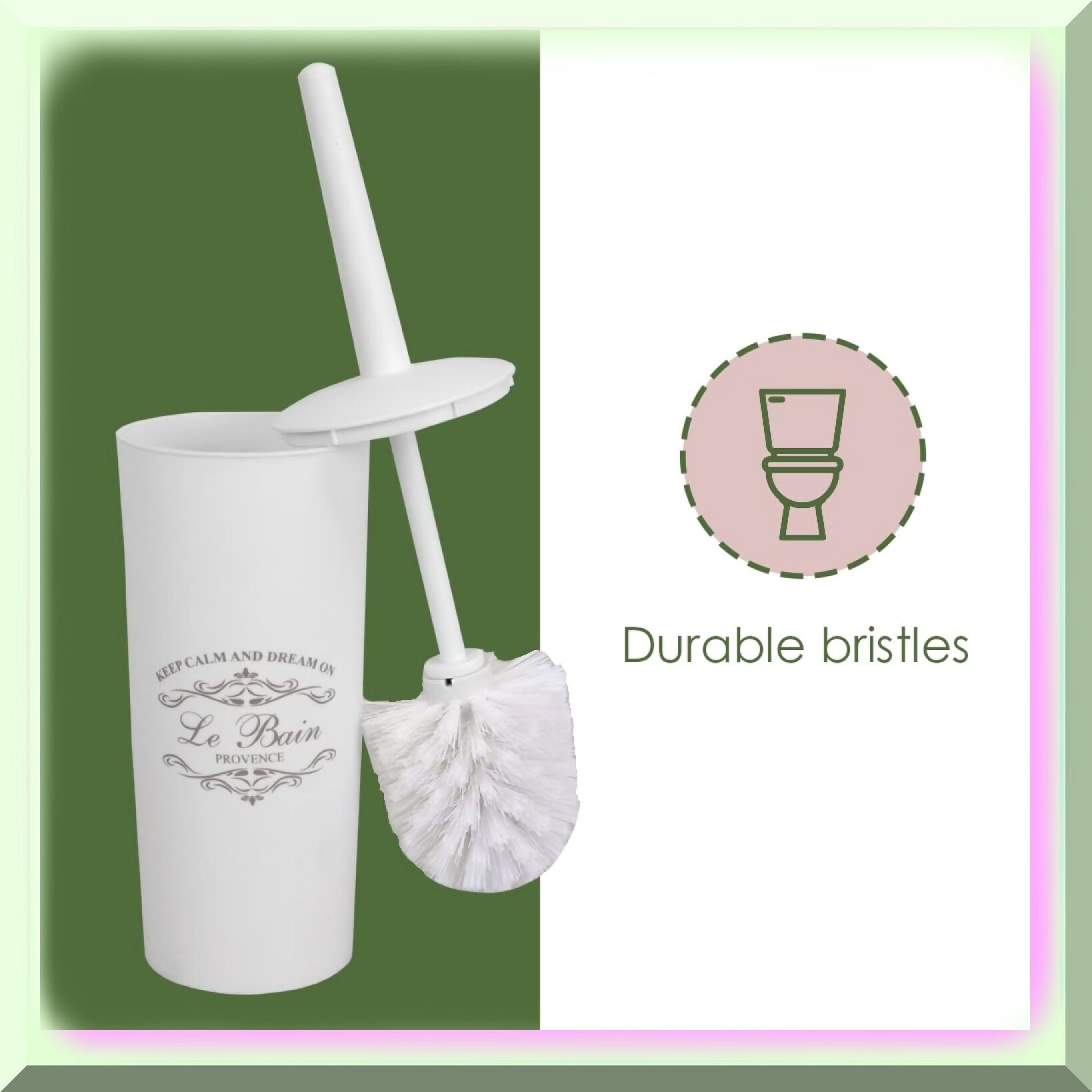 7-Piece Paris Bathroom Set White Plastic