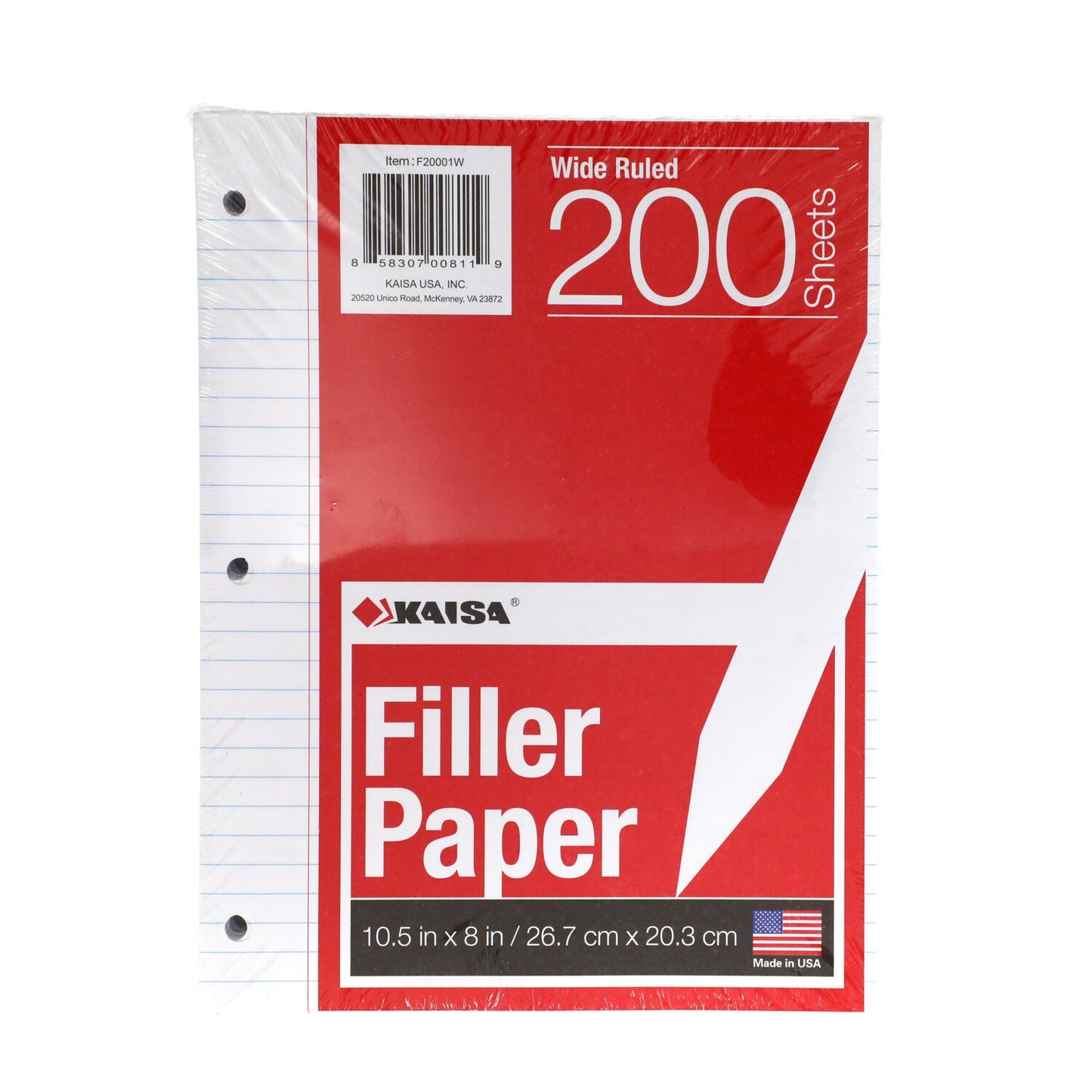 Wide-Ruled Filler Paper, 200-ct. (Pack of 16)