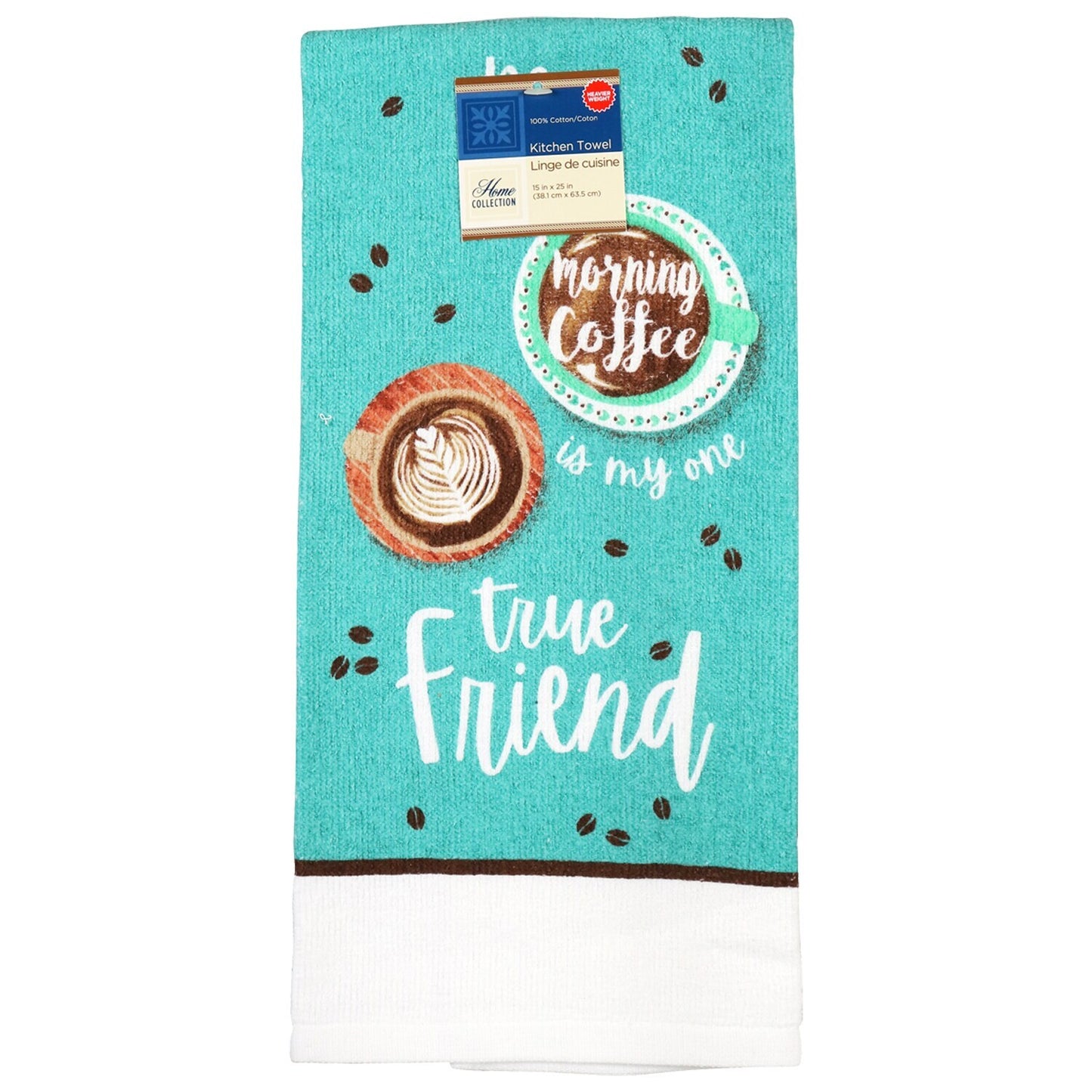 Coffee-Themed Kitchen Towels, 15x25 in. (Pack of 24)