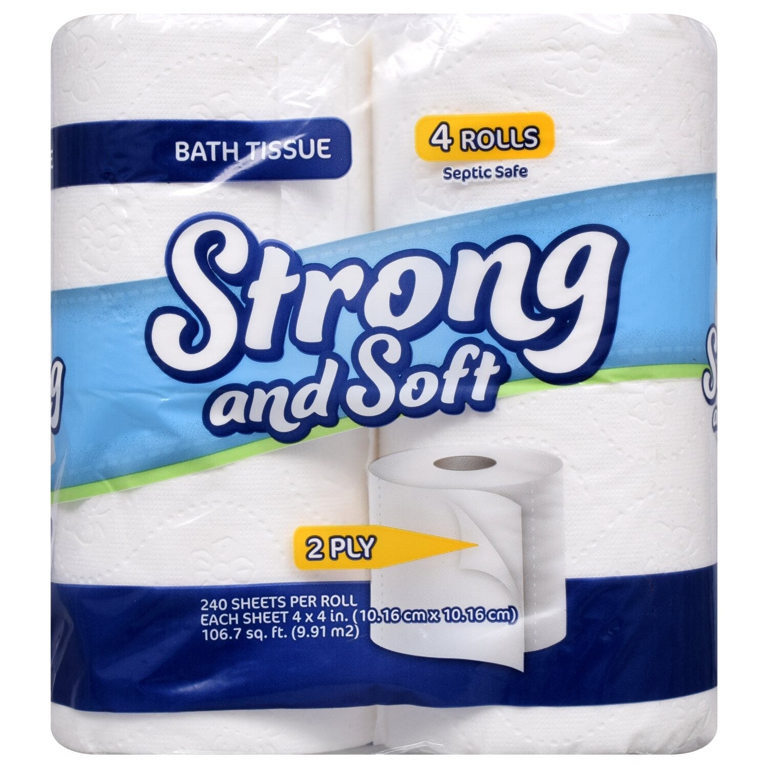 Strong and Soft 2-ply Bathroom Tissue, 4-Roll Packs (Pack of 24)
