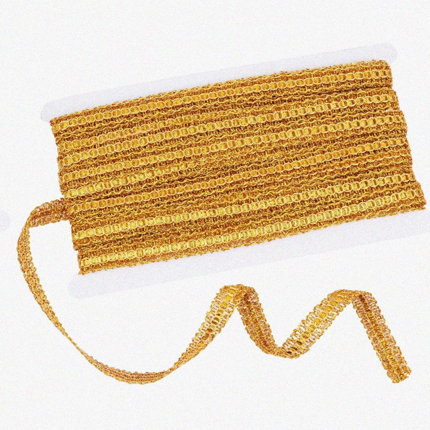 15Yds Gold Gimp Braid Woven Lace Trim 1/2 Inch