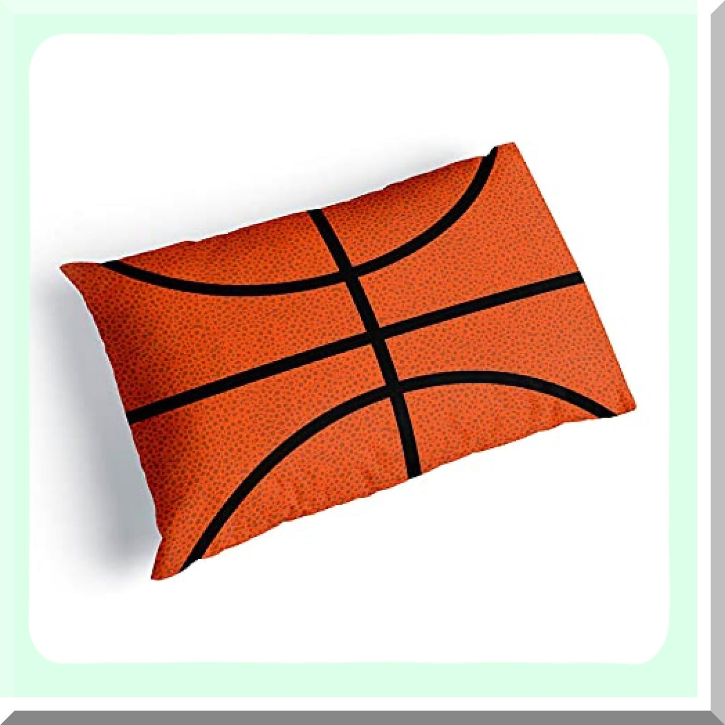 Slam Dunk Texture Pillowcase - Basketball Lover's Home Decor - Sports Theme Pillow Cover - Unique Basketball Design - Bedroom Accent Piece