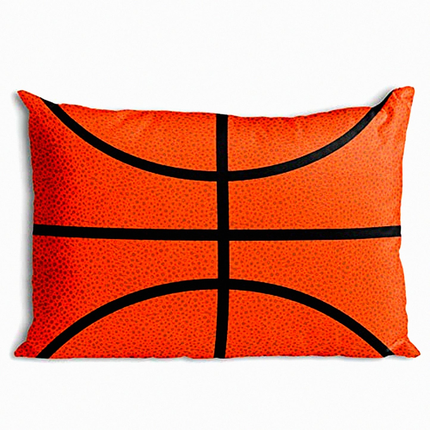 Slam Dunk Texture Pillowcase - Basketball Lover's Home Decor - Sports Theme Pillow Cover - Unique Basketball Design - Bedroom Accent Piece