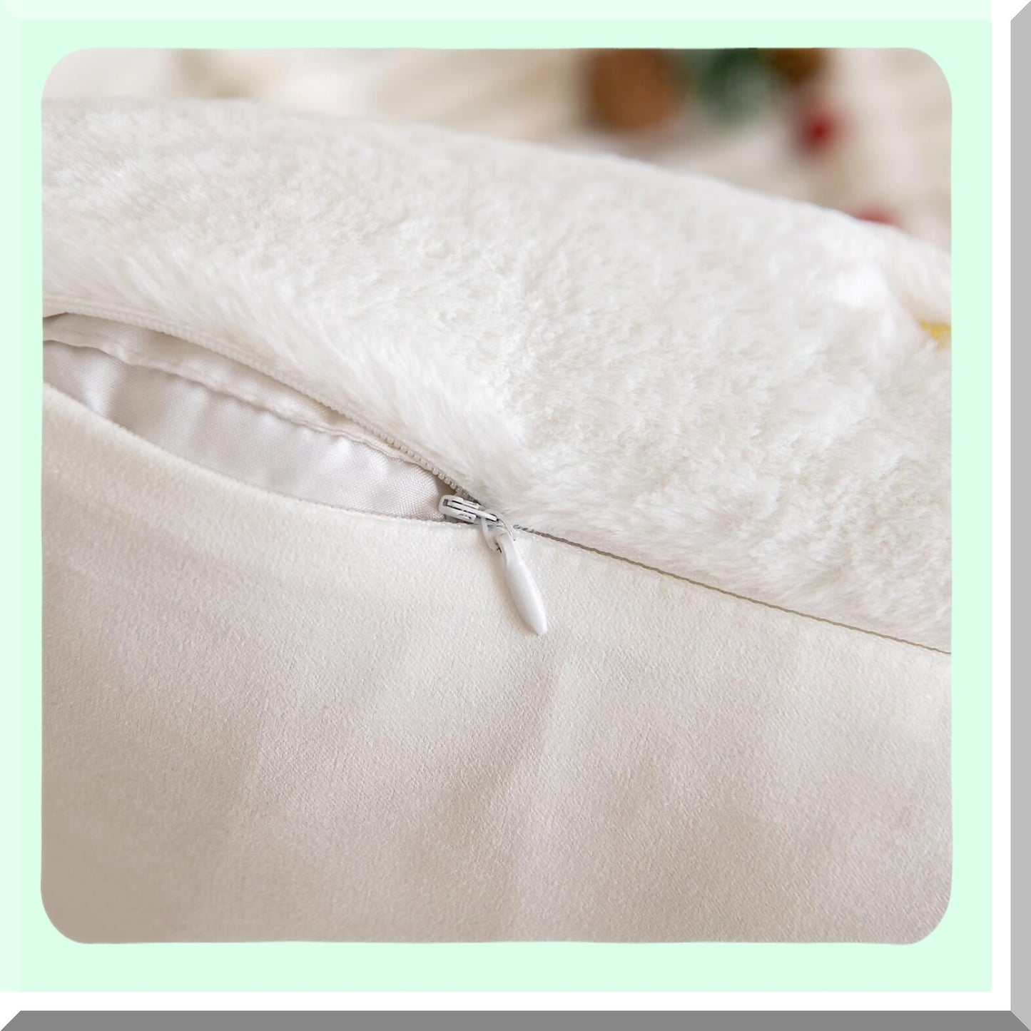 Snowflake Embroidered Pillowcase Set - Holiday Decorative Throw Pillow Covers for Couch Sofa Bedroom - Soft Yellow Pillow Cases - 20 x 20 Inch