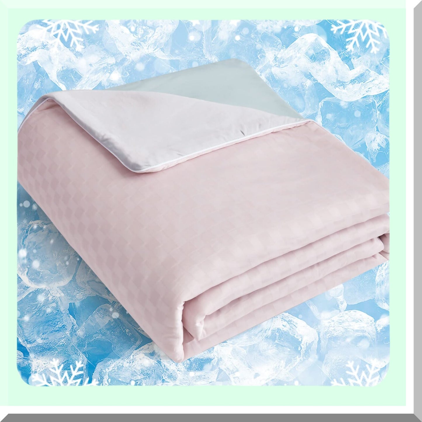 CoolMax Comfort Cooling Blanket - Full/Queen Size Summer Blanket for Night Sweats - Lightweight Breathable Blanket for Hot Sleepers - Pink, 79" x 90"
