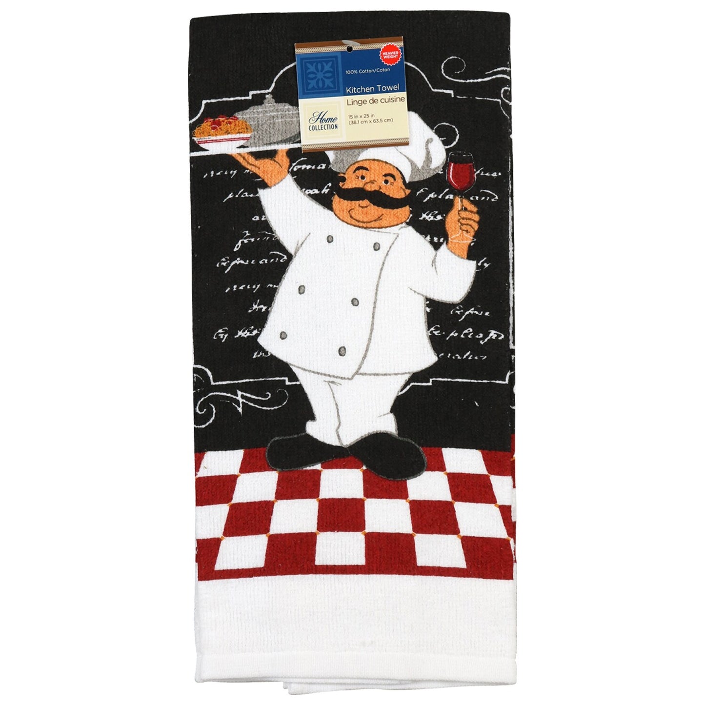 Chef-Themed Kitchen Towels, 15x25-in. (Pack of 24)
