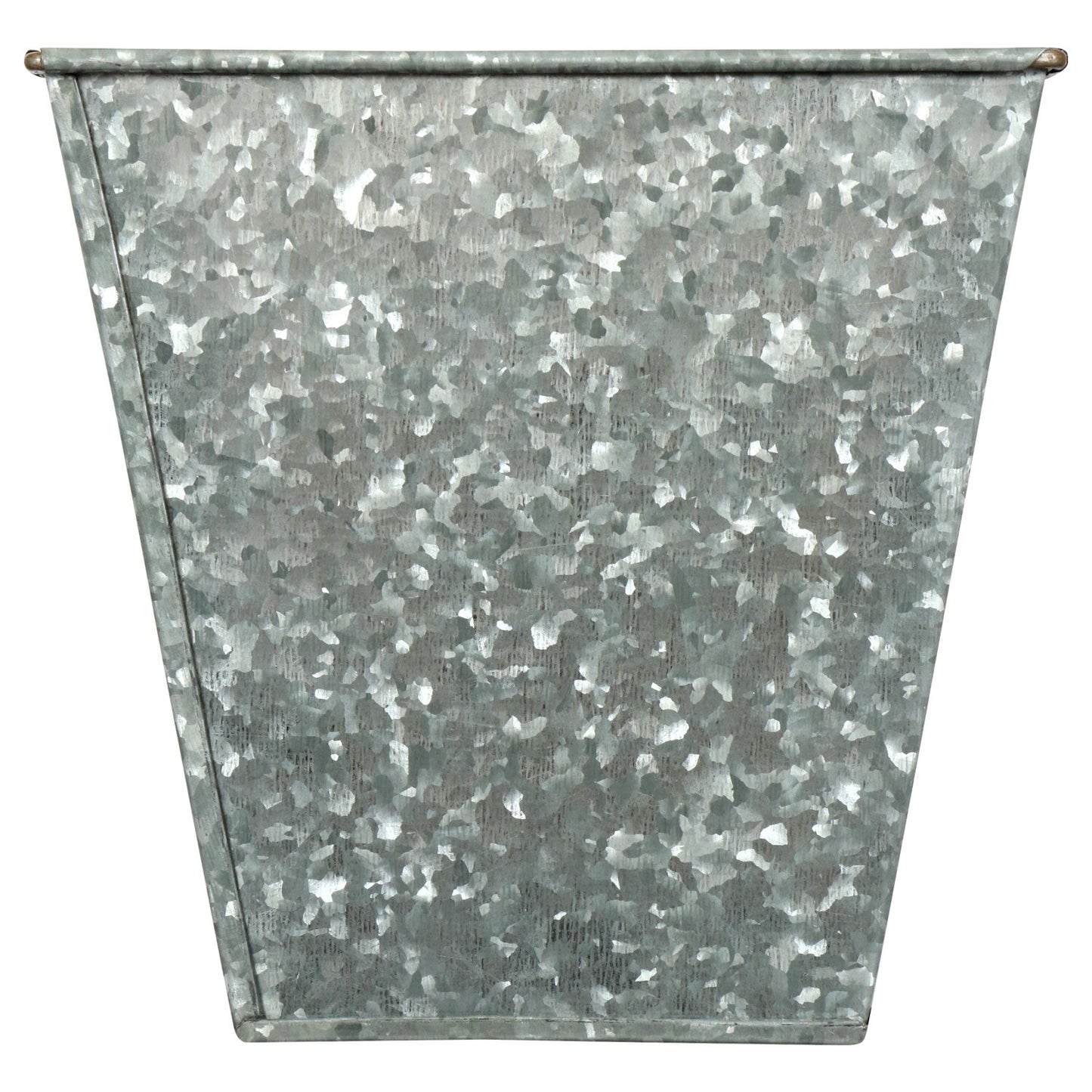 Floral Garden Square Galvanized Metal Vases, 5.875x5.875 in. (Pack of 24)