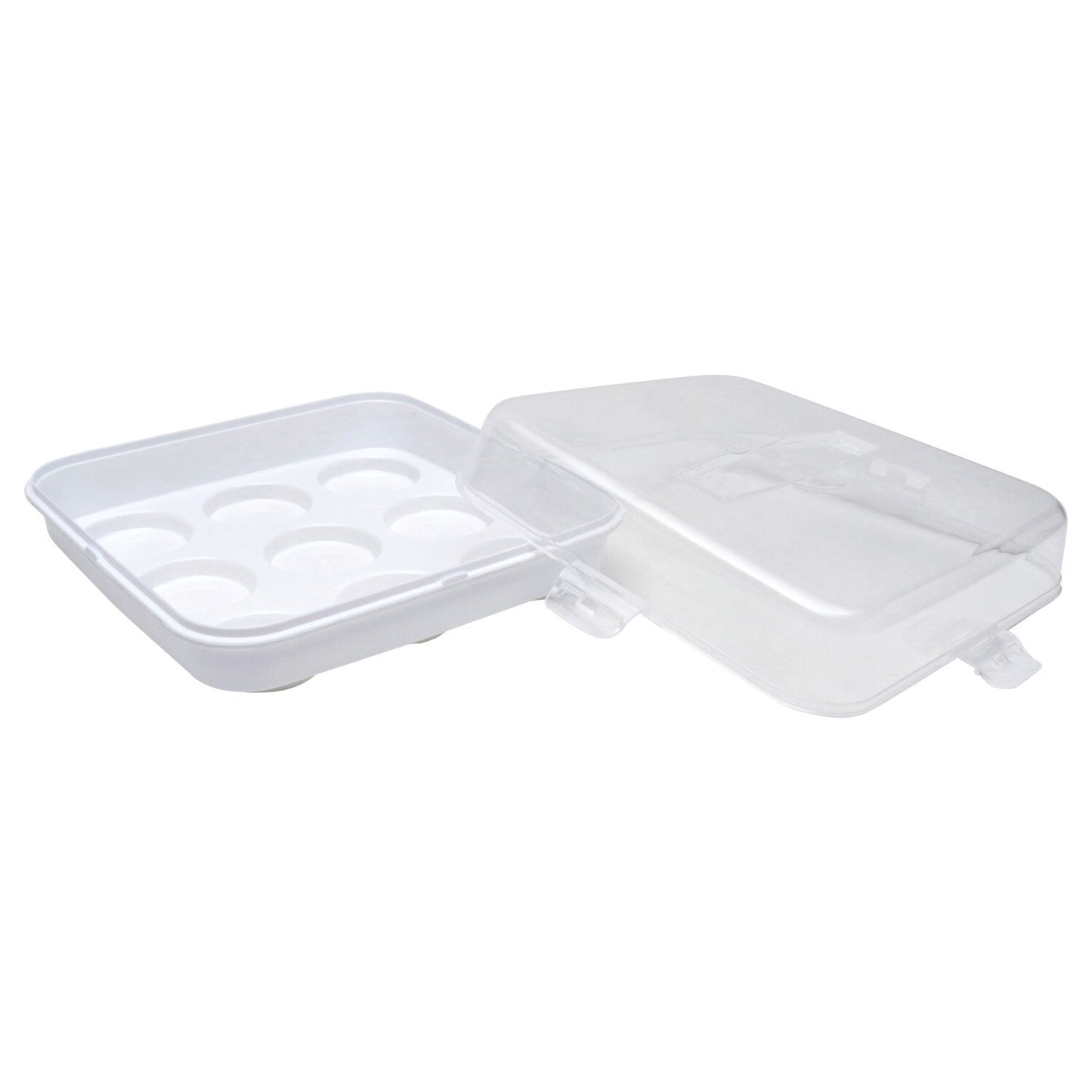 Fresh Reusable Plastic Cupcake Containers with Lids (Pack 6)