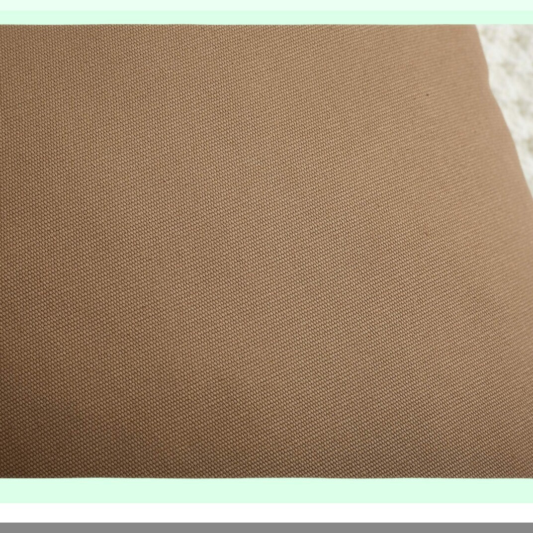 Cotton Canvas Decorative Pillow Covers - Set of 2, 16"x16", 45 Colors, Solid Cushion Covers, Light Coffee, Home Decor Accent Pieces