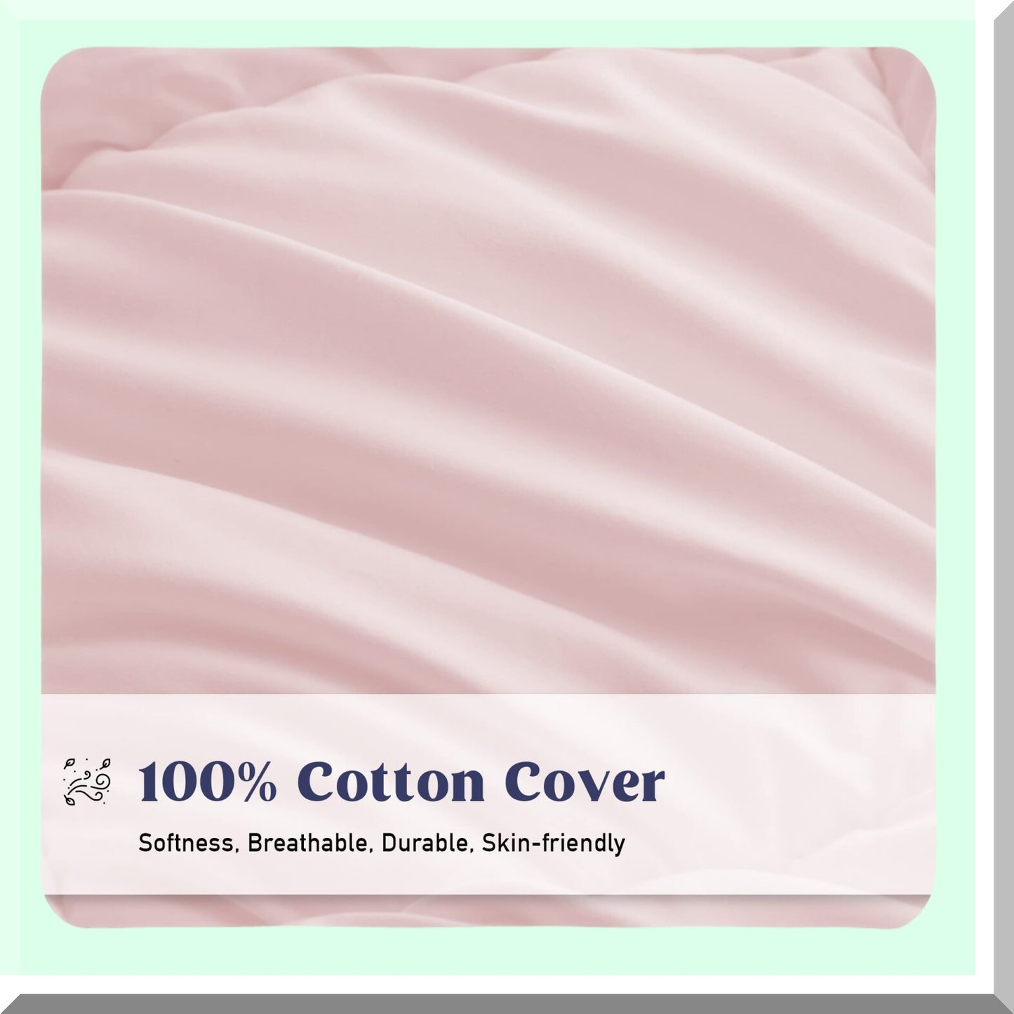 SummerDreams Lightweight Goose Down Comforter - Twin Size Hotel Collection Duvet Insert for Warmer Climates. Ultra-Soft Pink Shell for a Cozy Sleep.