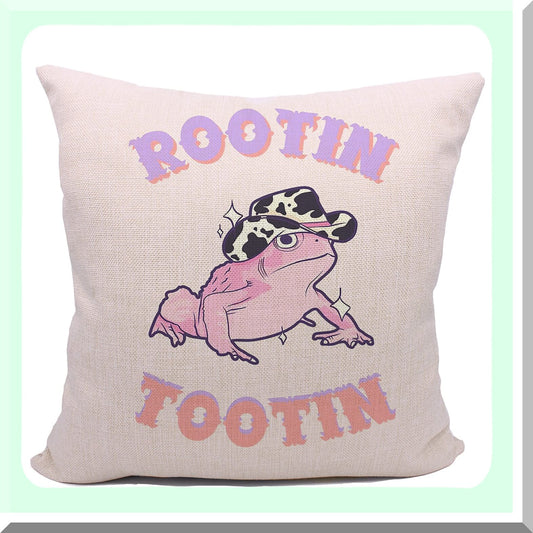 Cowgirl Chic Pillow Collection - Set of 2 Western Decorative Throw Pillows for Teen Girls, Funky Cowgirl Gifts, 18x18 Cowgirl Room Decor Covers