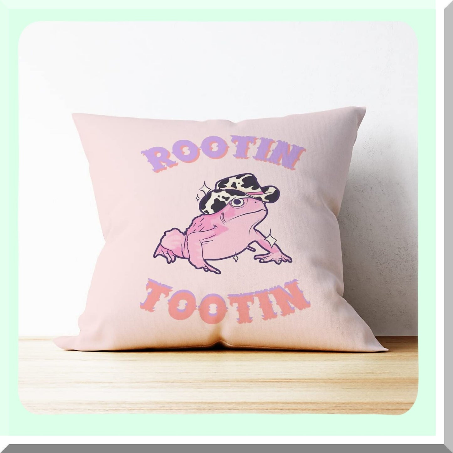 Cowgirl Chic Pillow Collection - Set of 2 Western Decorative Throw Pillows for Teen Girls, Funky Cowgirl Gifts, 18x18 Cowgirl Room Decor Covers