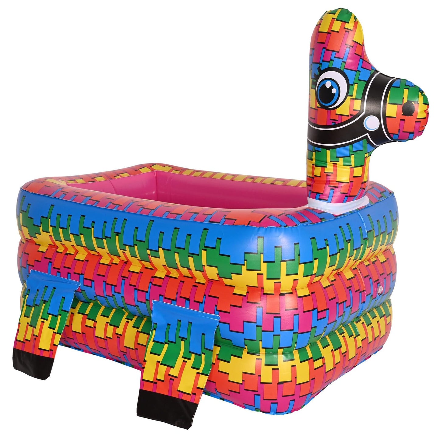 Fiesta Pinata Cooler - Cinco De Mayo Party Supplies - Holds 36 Cans - Celebrating Since 1900 - Multicolor - Mexican Theme - Inflatable - 27.5" x 21.5"