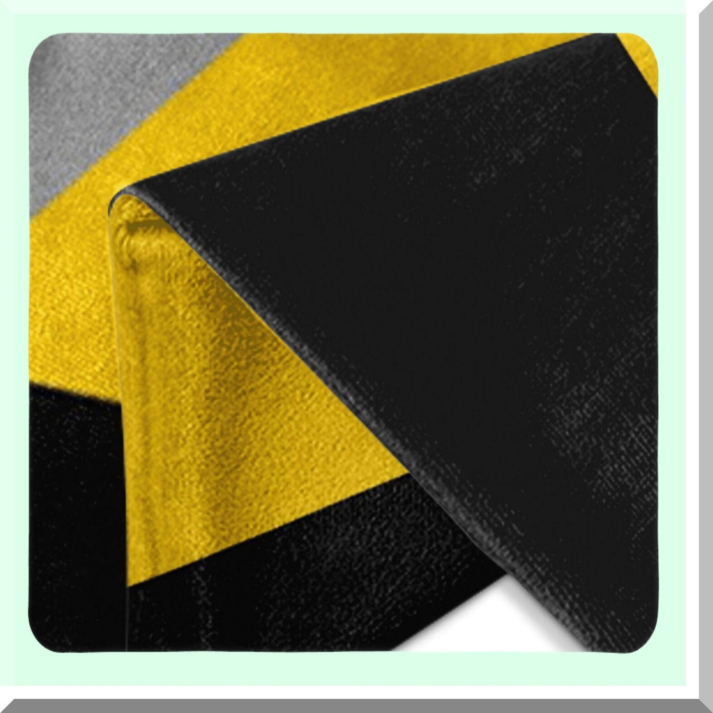 Geometric Fusion Decor Pillow - Gray Yellow Black Modern Square 18x18 Throw Cushion Cover - Contemporary Simple Home Decor Accent Case