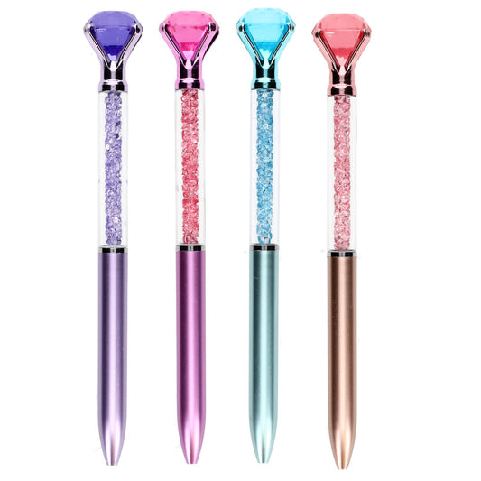 Novelty Jewel Pens with Faux Diamonds and Glitter, 6x0.34 in. (Pack of 36)
