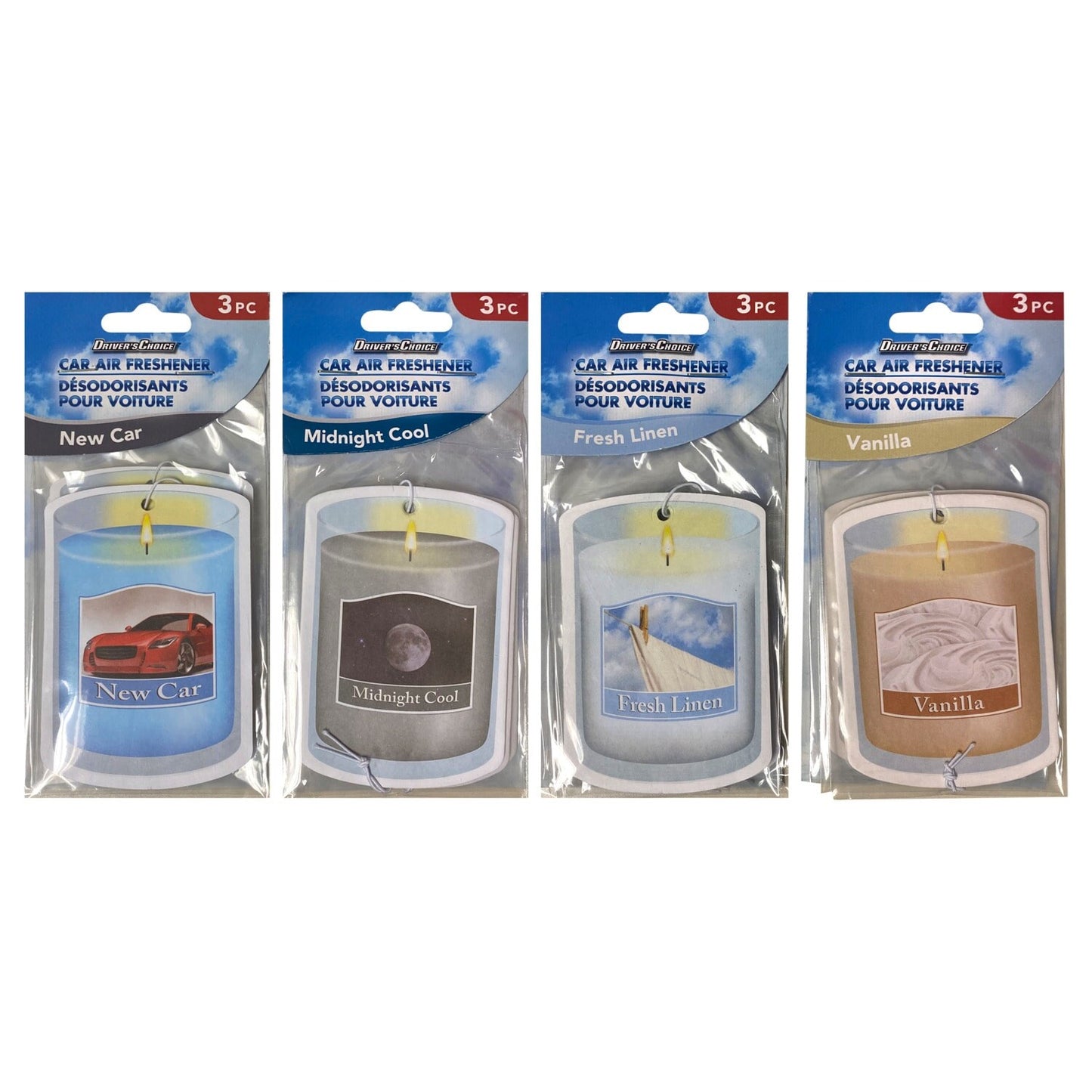 Drivers Choice Scented Air Fresheners, 3-ct. Packs (Pack of 48)