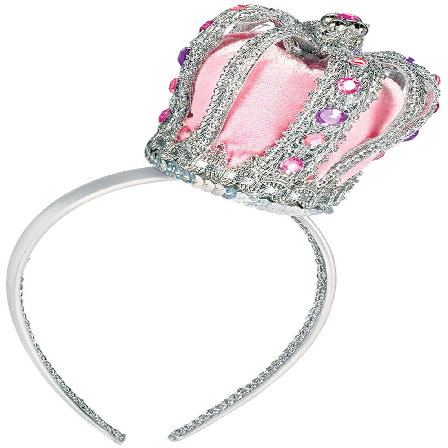 Silver Princess Tiara Headband for Kids Party