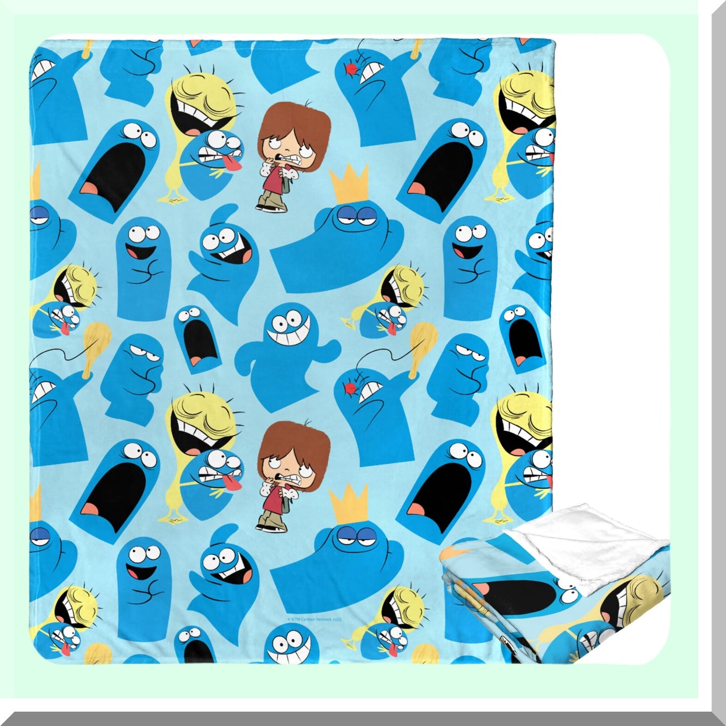 Imaginary Friends Cozy Silk Throw Blanket - 50x60, Best of Bloo Edition