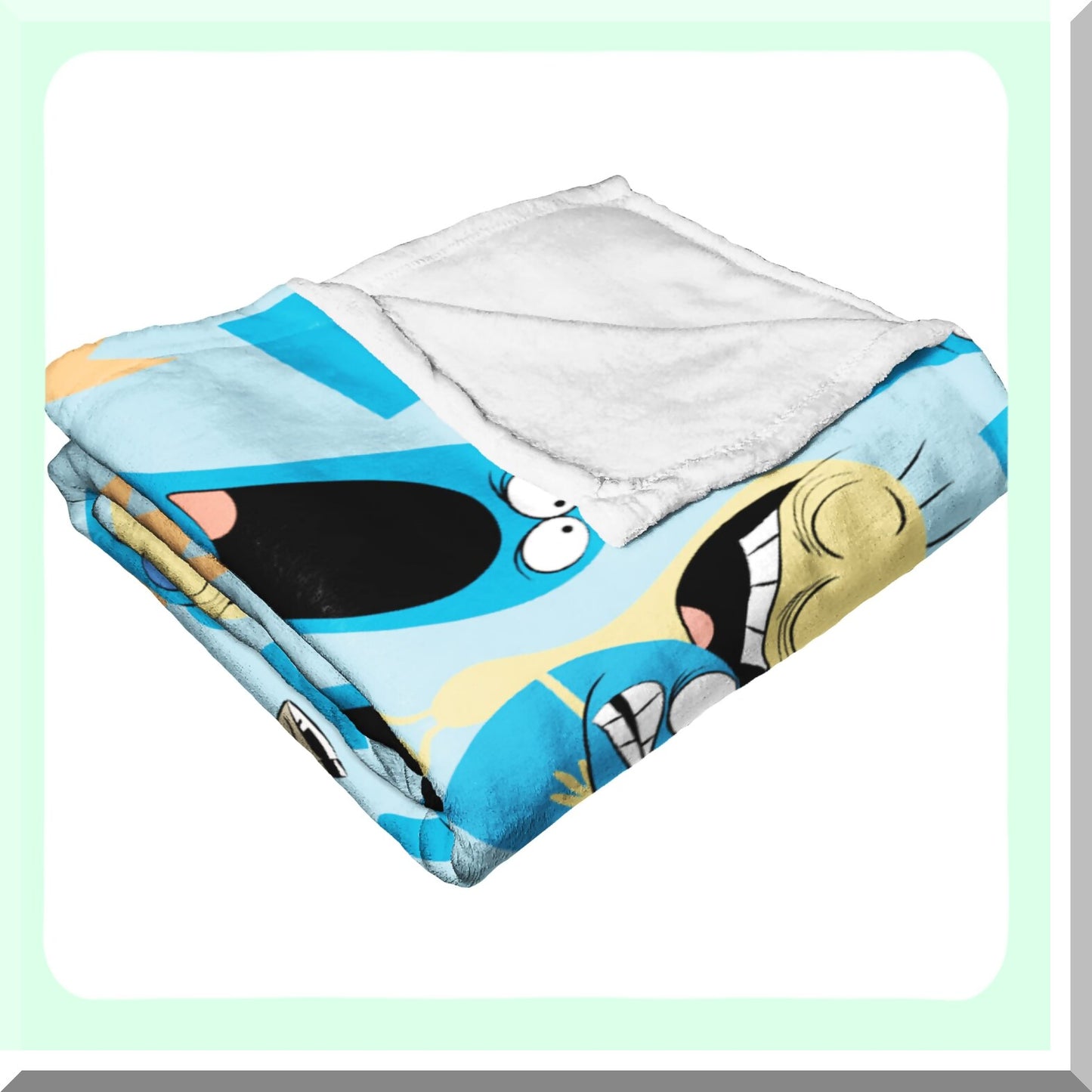 Imaginary Friends Cozy Silk Throw Blanket - 50x60, Best of Bloo Edition