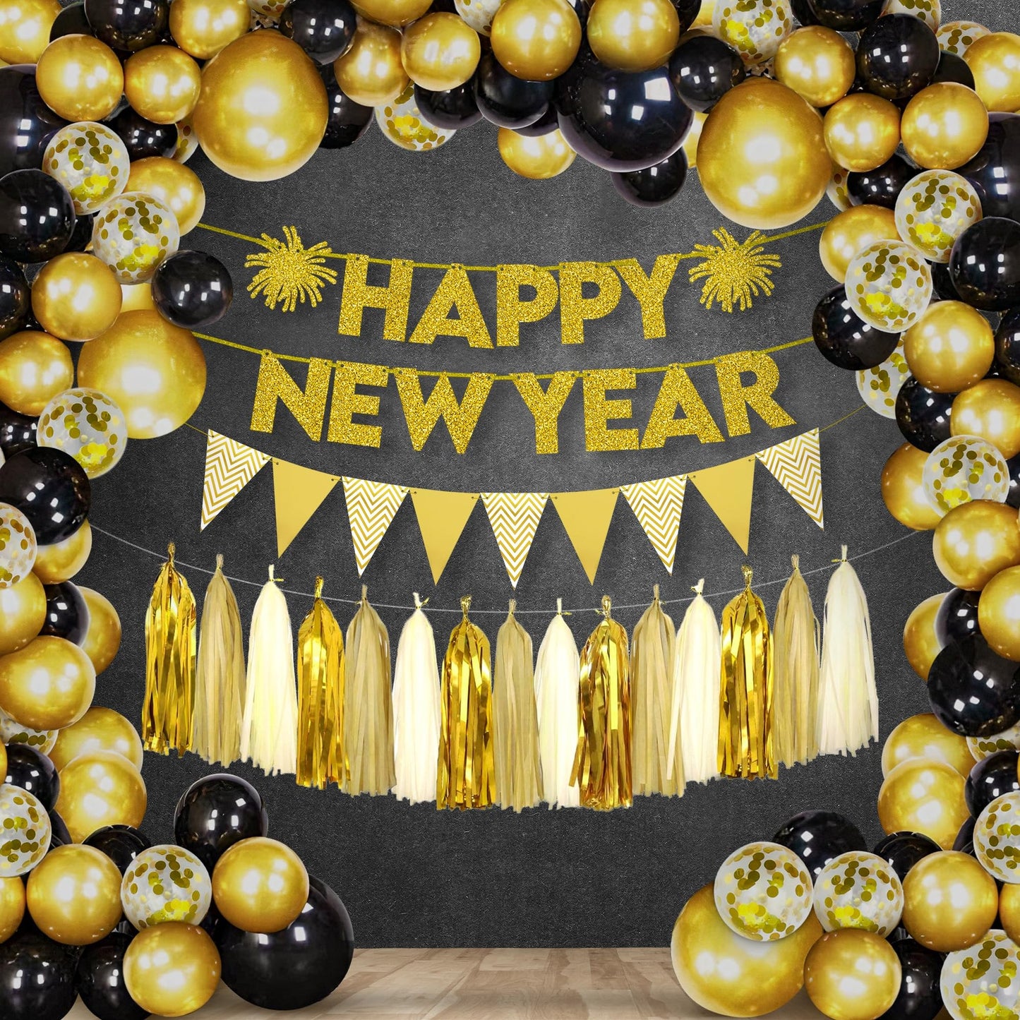 New Year Balloon Garland Kit for 2024 Celebration