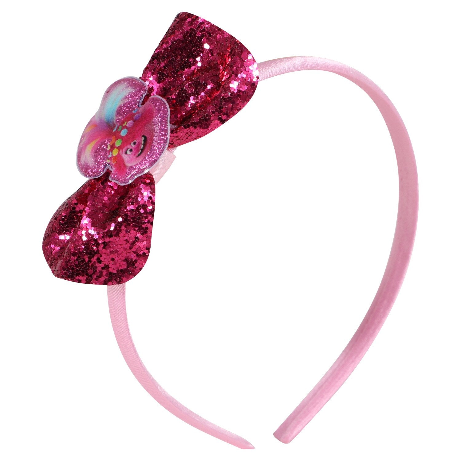 Children's Dreamworks Trolls Headbands with Sequened Bows (Pack of 12)