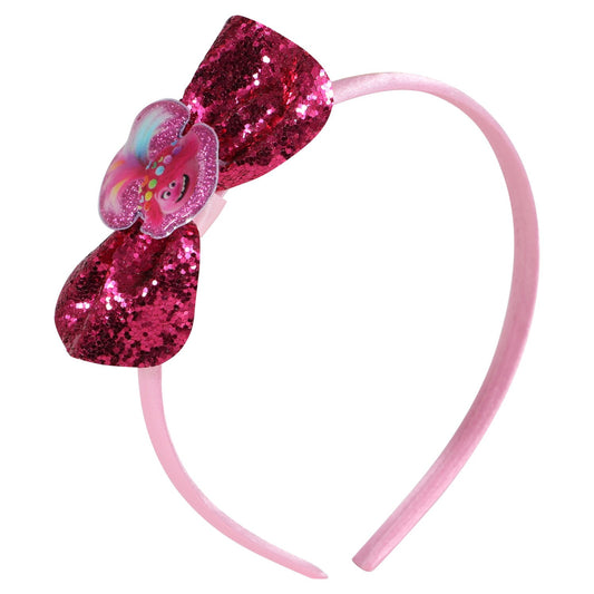 Children's Dreamworks Trolls Headbands with Sequened Bows (Pack of 12)