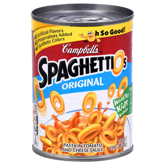 Campbell’s SpaghettiOs Original Pasta, 15.8 oz. Cans (Pack of 24)
