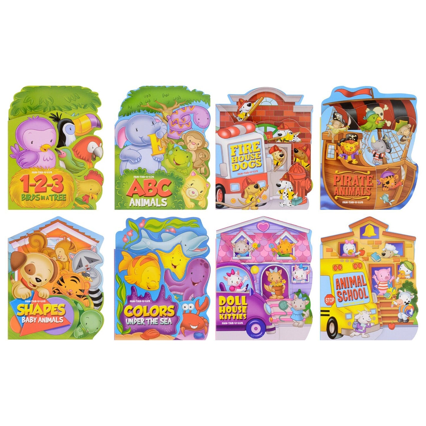 Fan-Tab-U-Lus Board Books, 5x6.5 in. (Pack of 24)