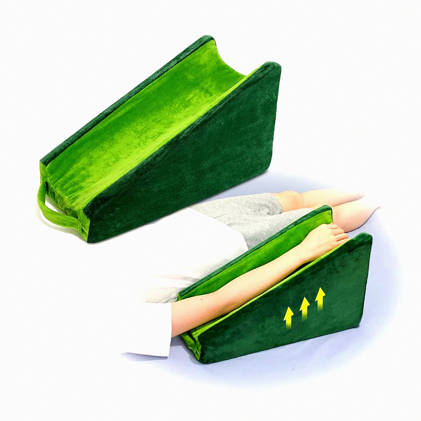 ArmEase Elevate Support Pillow - Medical Grade Arm Rest Wedge for Post-Surgery Recovery, Elbow Support, and Comfortable Sleeping for Adults.