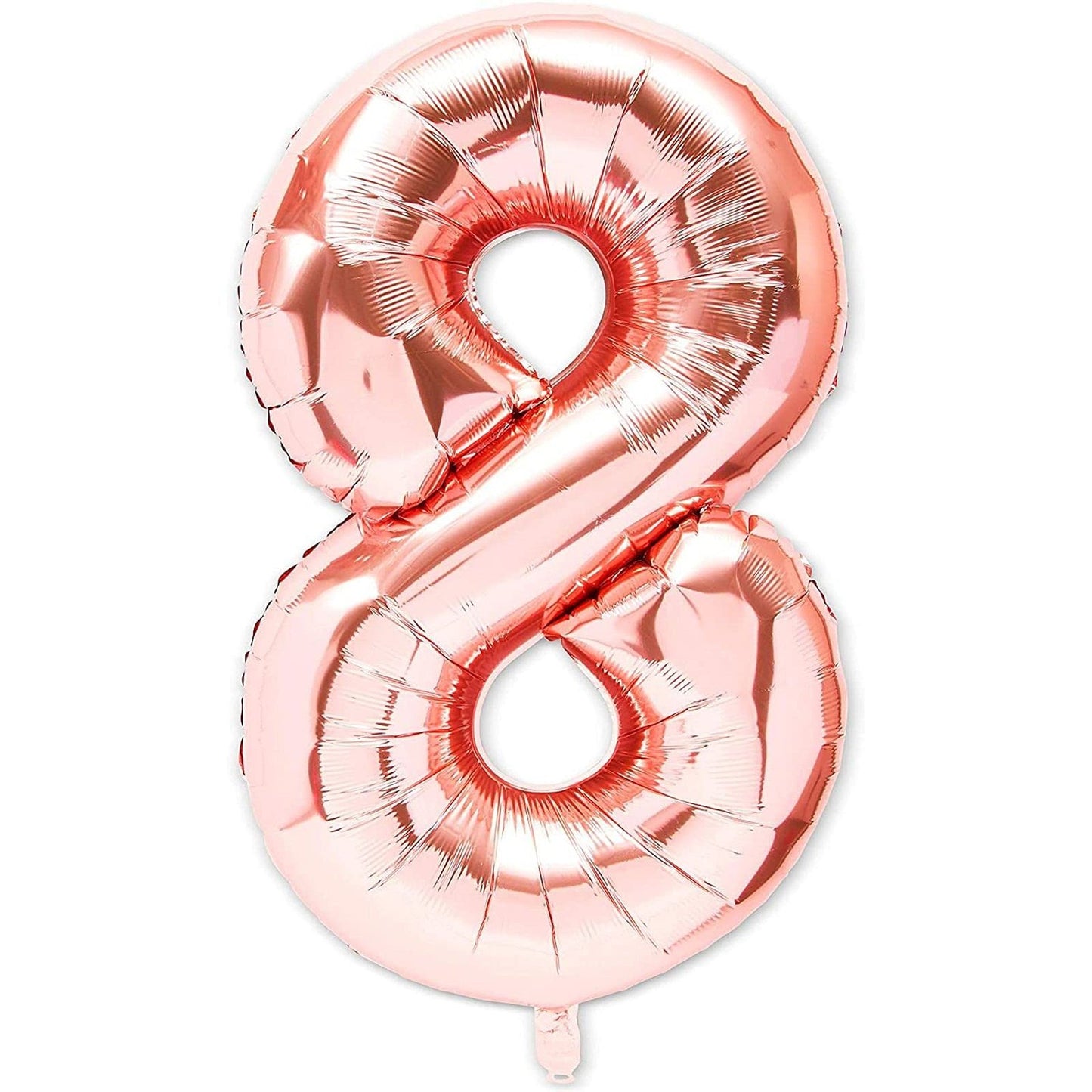 Rose Gold Number 8 Party Balloons 40 Inches 2 Pack