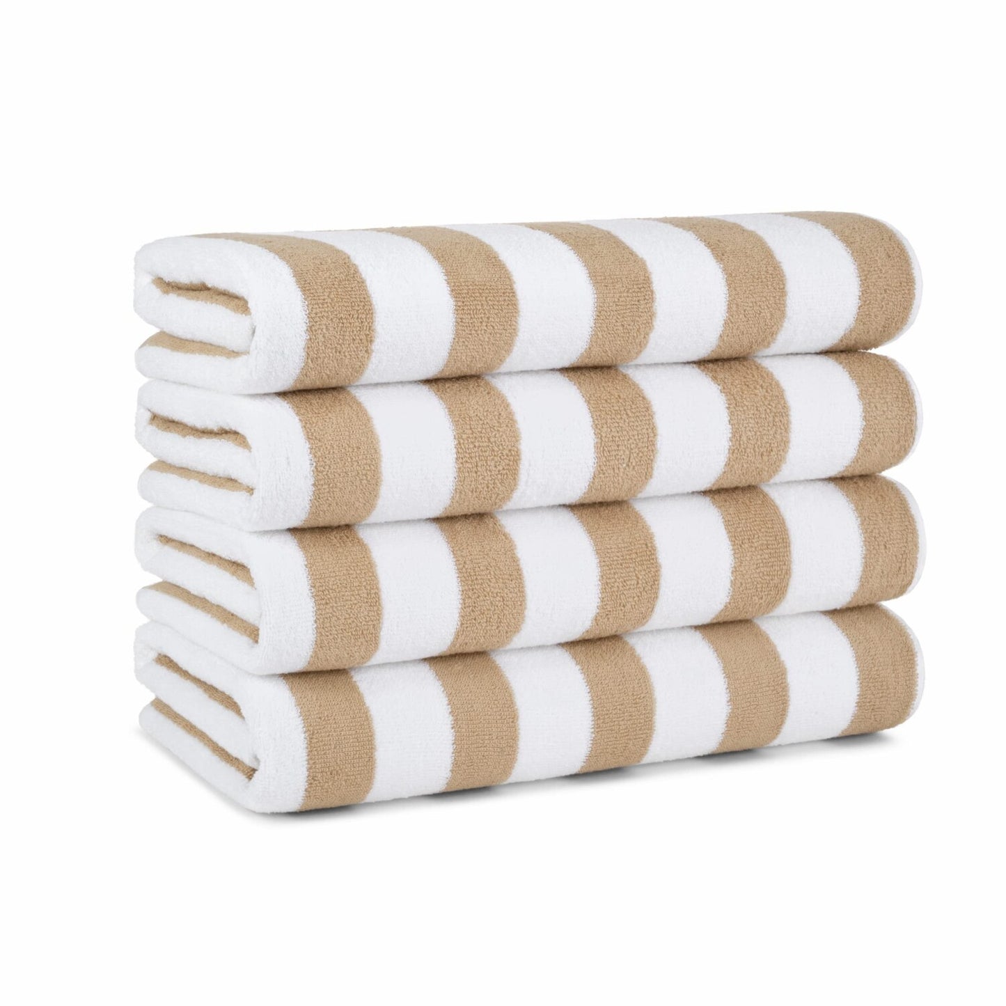 Cali Cabana Beach Towels Pack of 4 30x60 Beige