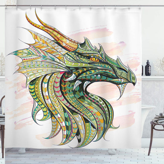 Celtic Dragon Shower Curtain 69x70 inches