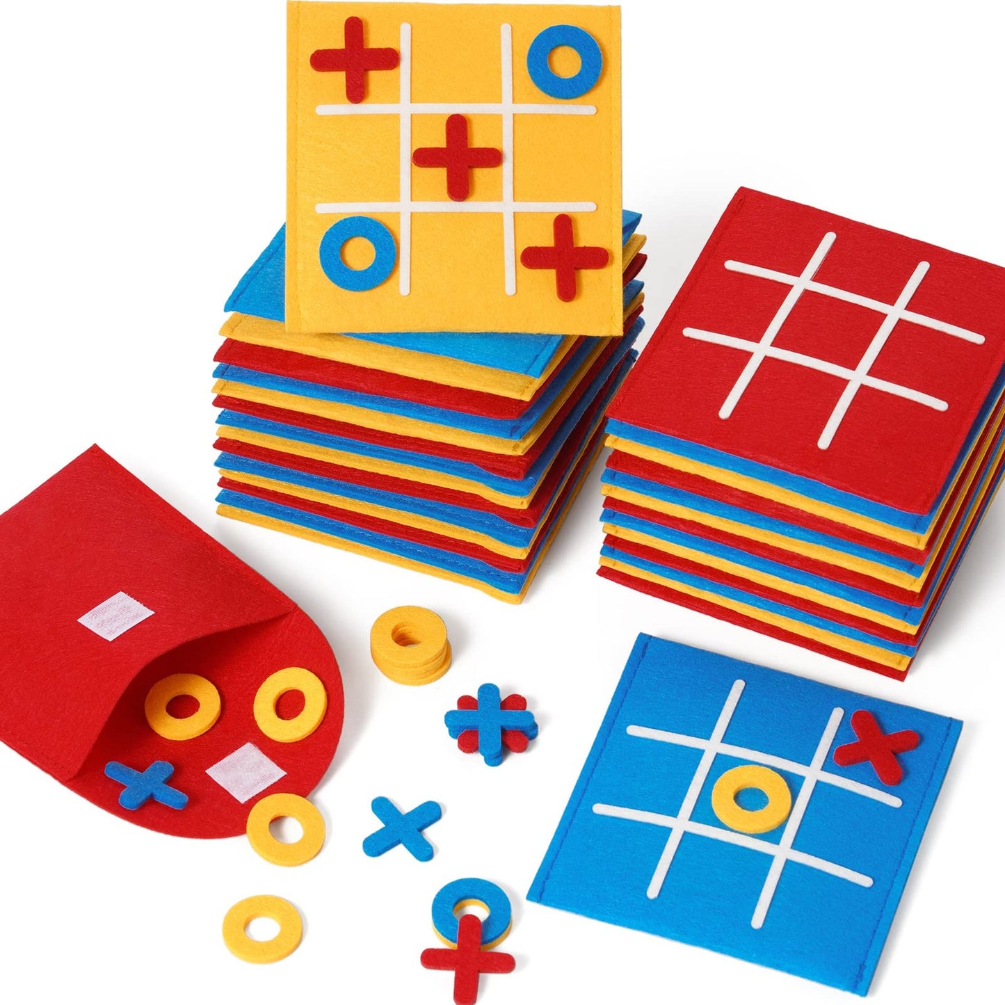 Strategic Tic Tac Toe Board Game - Fun Educational Toy for Kids & Family - Birthday Party Favors & Goodie Bag Stuffers - Bulk Pack of 30 - Easy to Store & Play - Great Gifts for Students