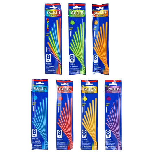 Play Glow Wrapped Mega Glow Bracelets, 8-ct. Packs (Pack of 36)