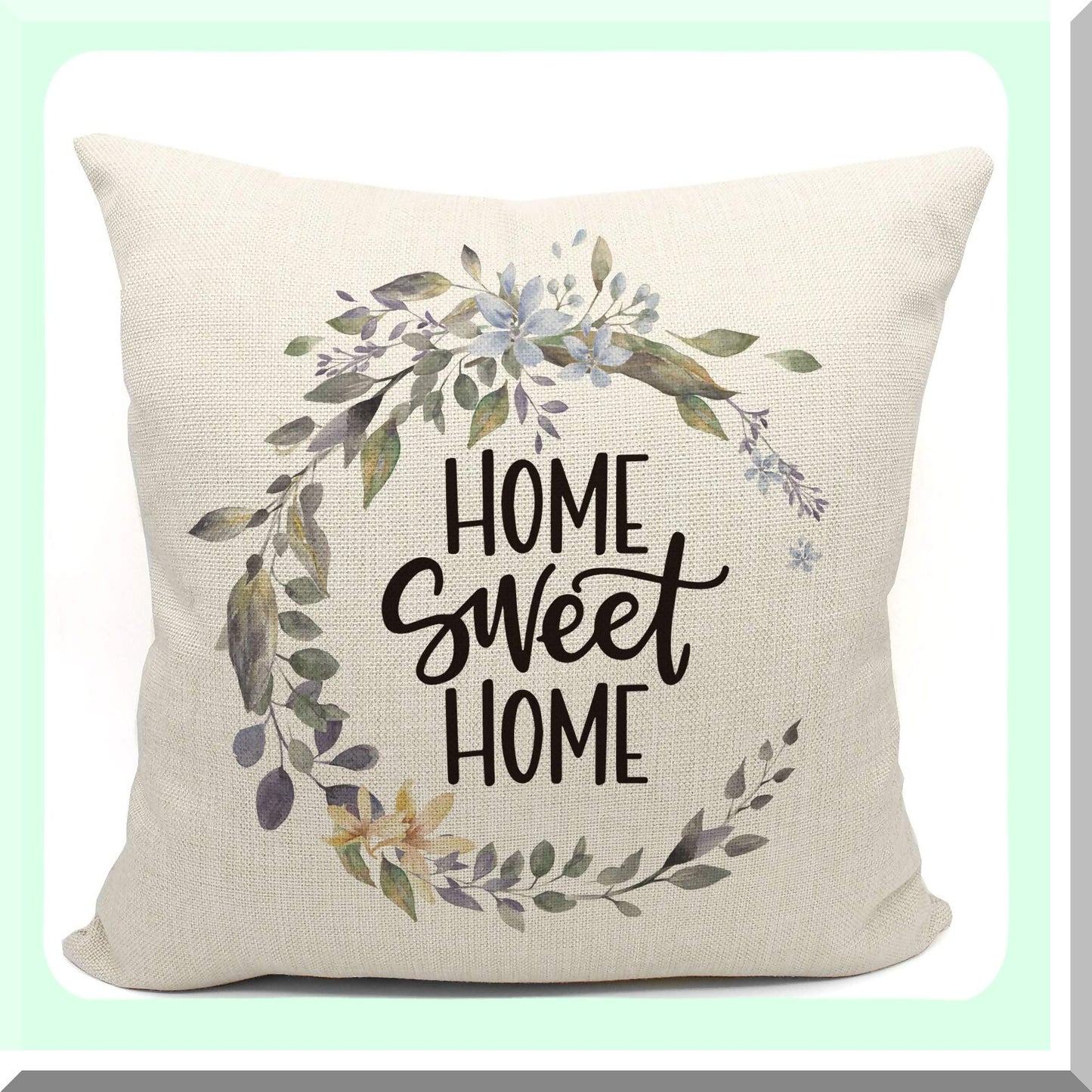 Farmhouse Bliss Pillow Covers - Set of 2 | Home Sweet Home Decor | 18x18 Throw Pillows for Couch | Housewarming Gifts for Women | Rustic Home Decor Accents