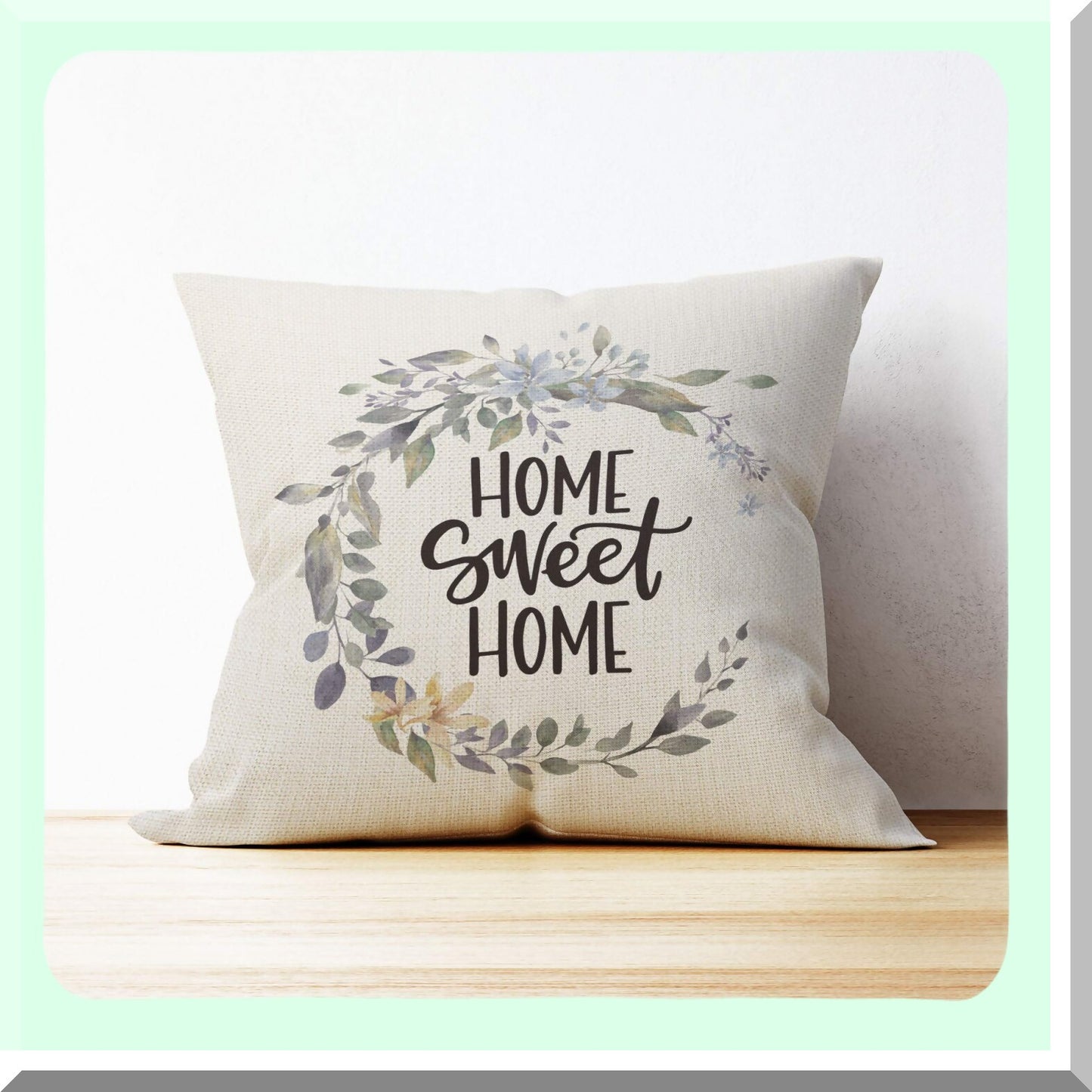 Farmhouse Bliss Pillow Covers - Set of 2 | Home Sweet Home Decor | 18x18 Throw Pillows for Couch | Housewarming Gifts for Women | Rustic Home Decor Accents