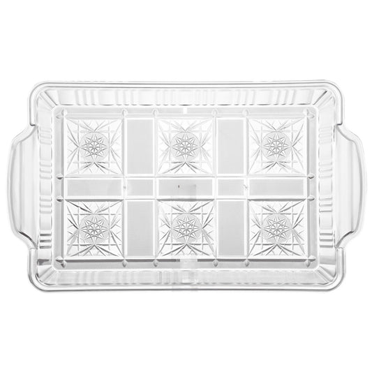 Clear Rectangular Plastic Trays, 13x8 in. (Pack of 4)