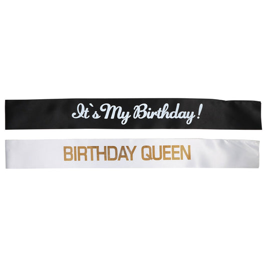 Birthday Sashes, 33x3.75 in. (Pack of 24)