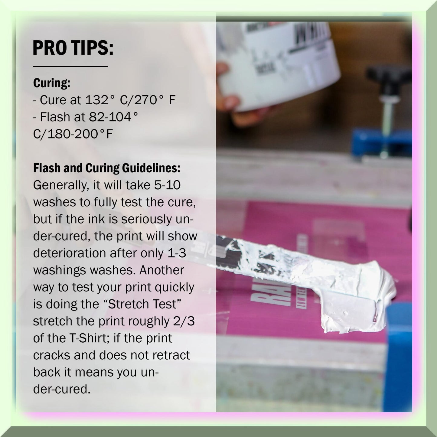 QuickWhite Silk Screen Ink 8oz Low Temp Cure Plastisol